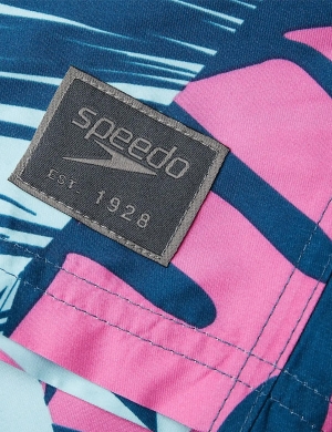 Speedo Print Leisure Watershorts - Blue/Pink